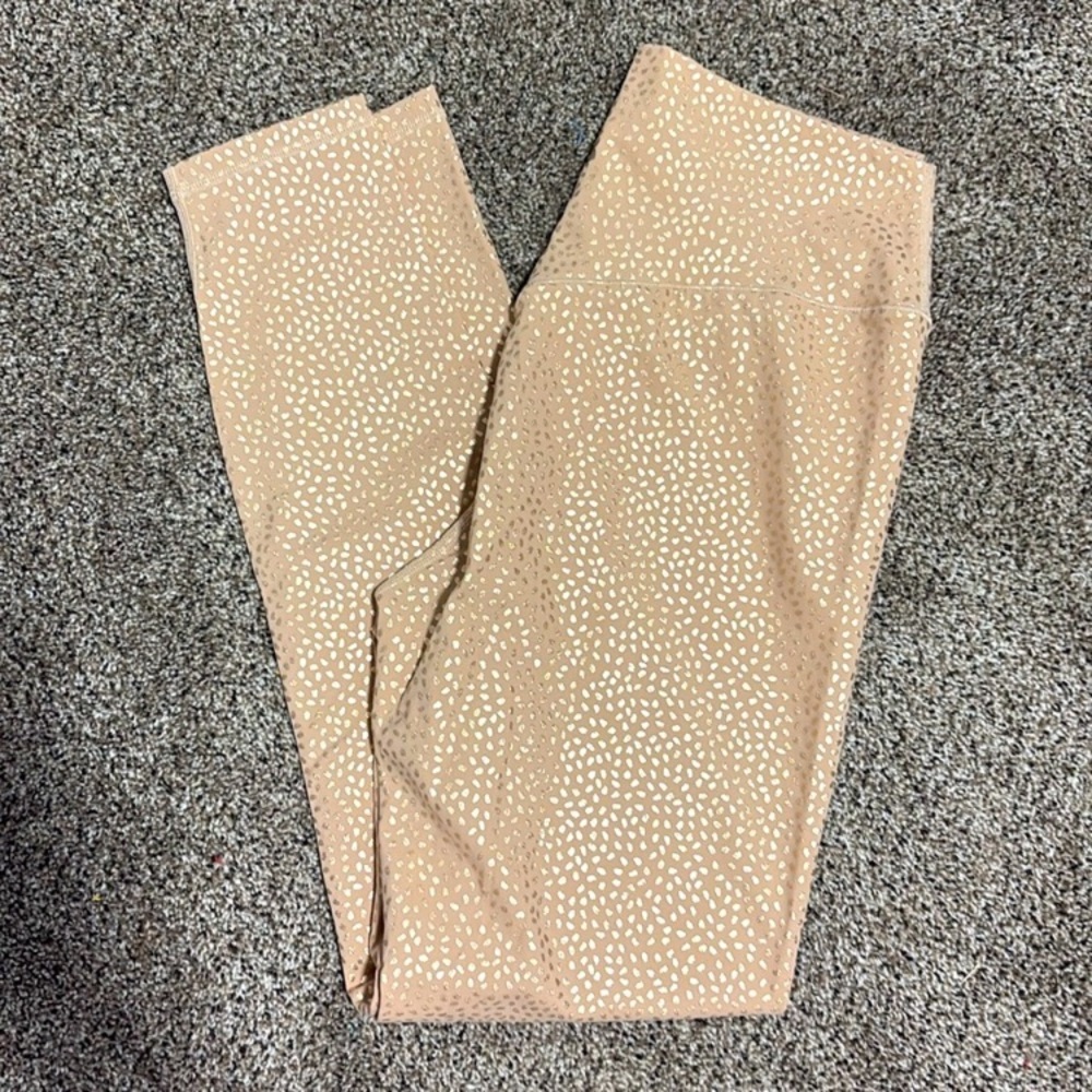 BuffBunny Rose Gold Textured Leggings